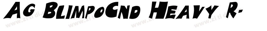 AG BlimpoCnd Heavy R字体转换